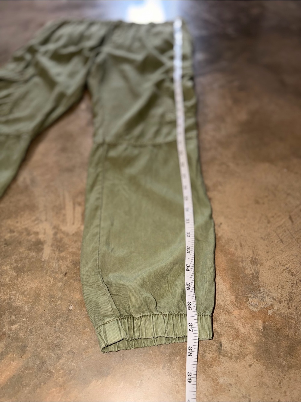 Elan 100% Tencel Olive Utility Cargo Jogger Pants Relaxed Fit M - Picture 12 of 13